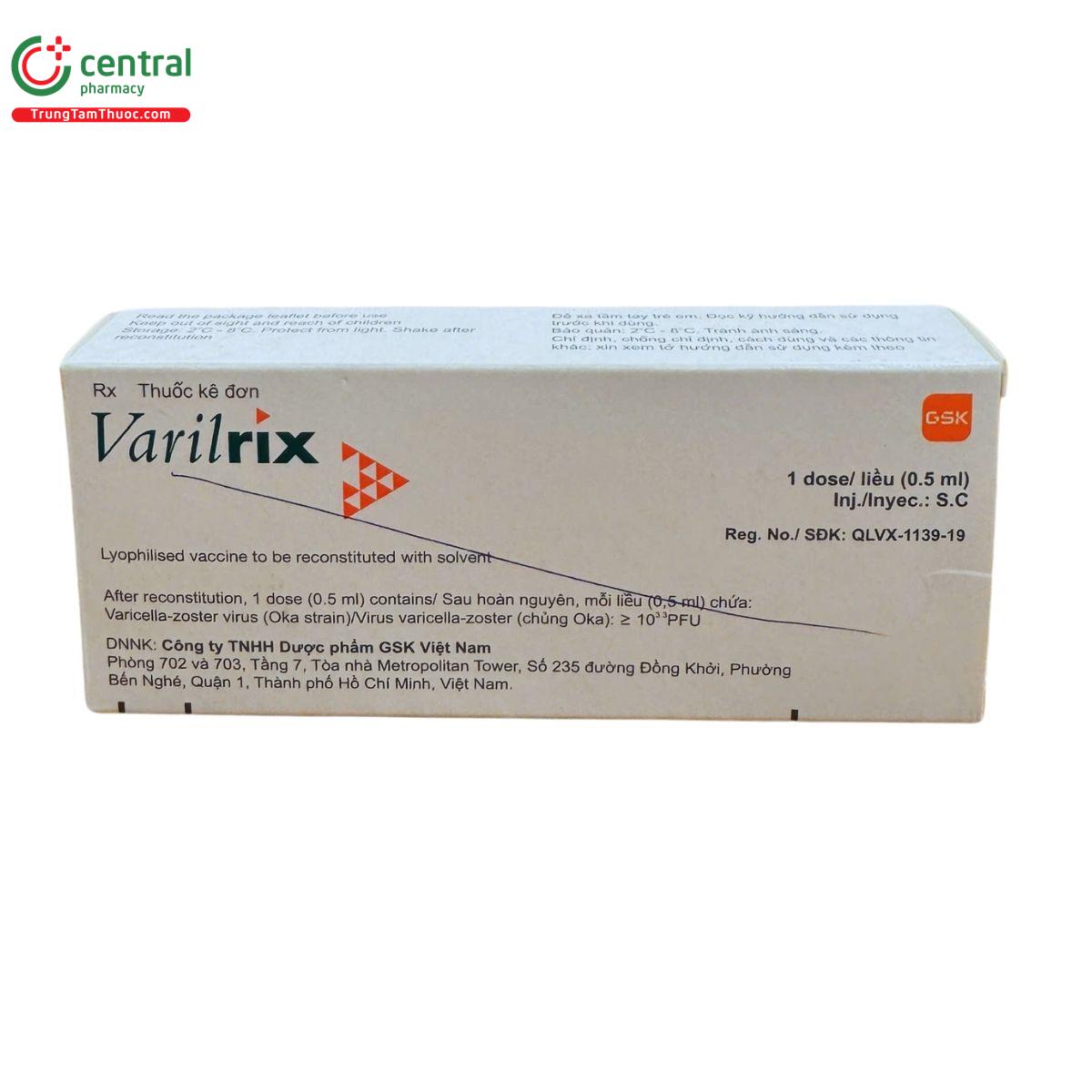 vaccine varilrix 1 C0283