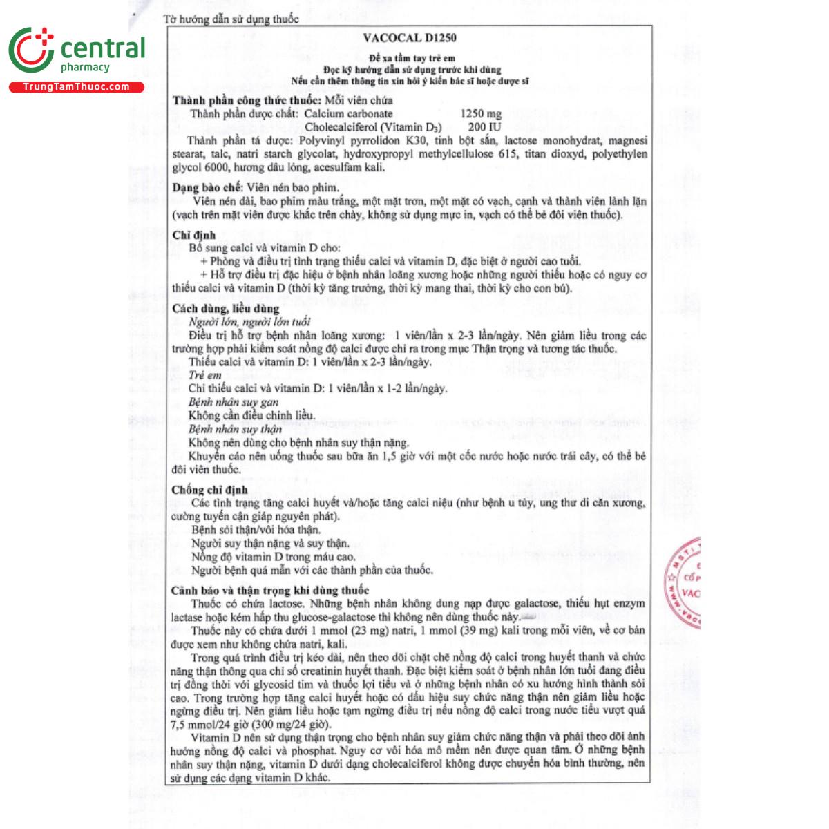 vacocal d1250 6 P6516 vacocal d1250 6 P6516