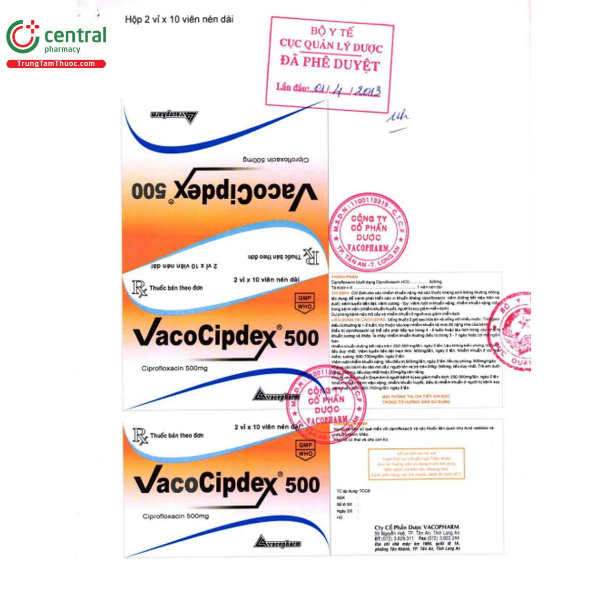 vacocipdex 500mg 3 B0038 vacocipdex 500mg 3 B0038