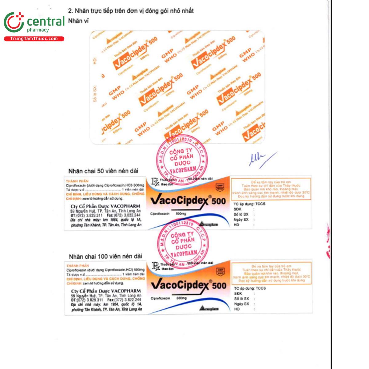 vacocipdex 500mg 6 T7284 vacocipdex 500mg 6 T7284