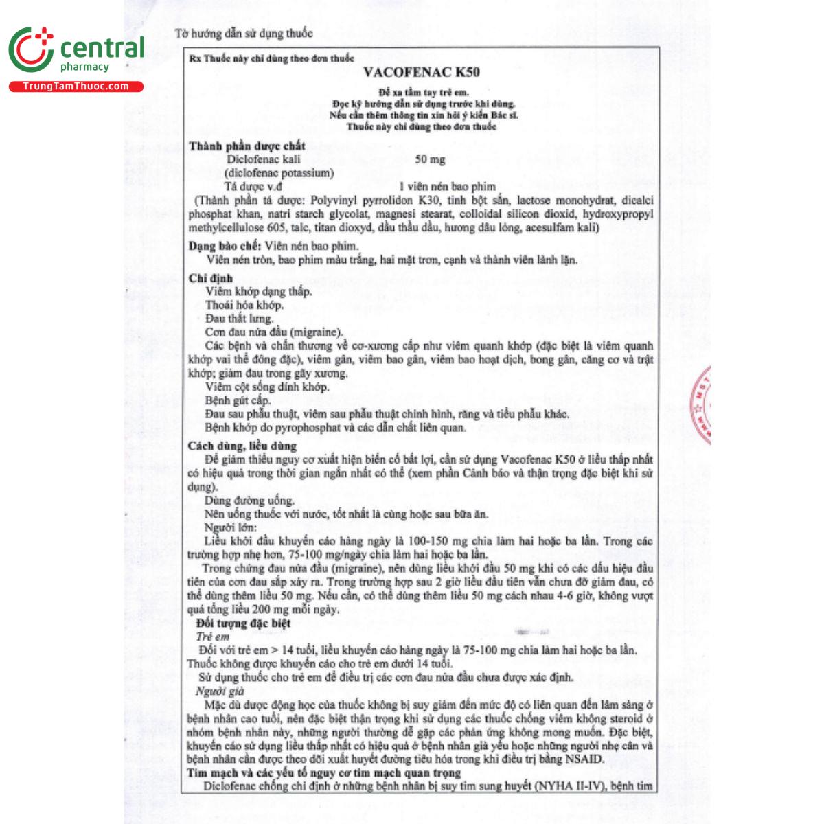 vacofenac k50 4 H2611