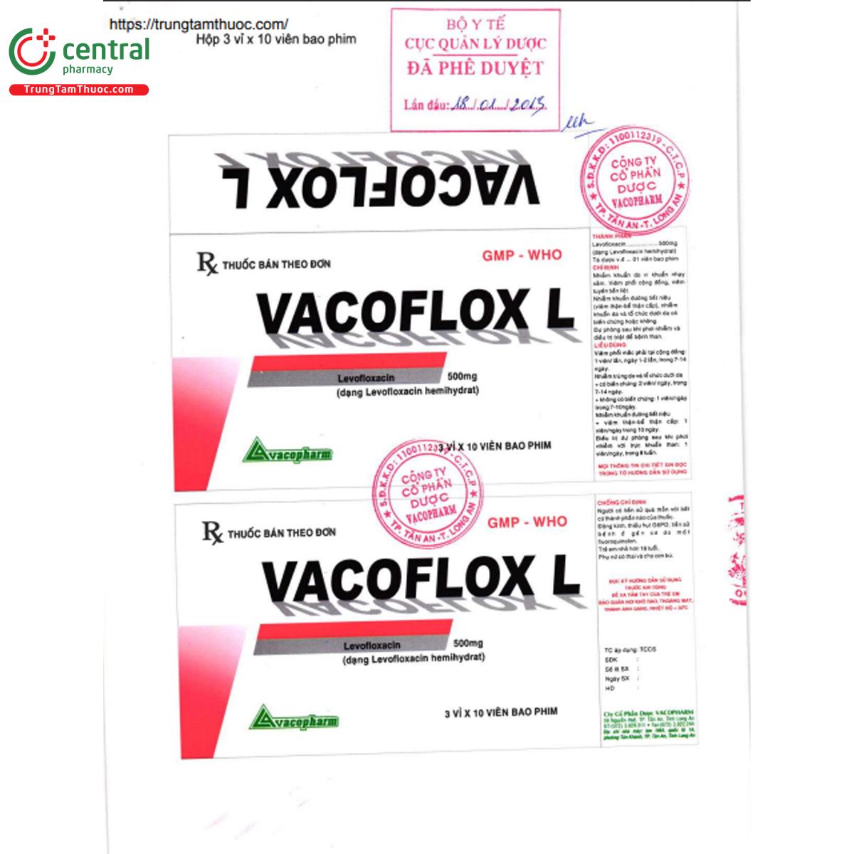vacoflox l 500mg 3 E2124