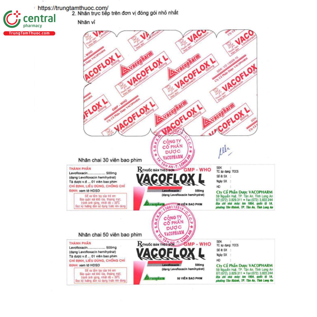 vacoflox l 500mg 6 Q6627