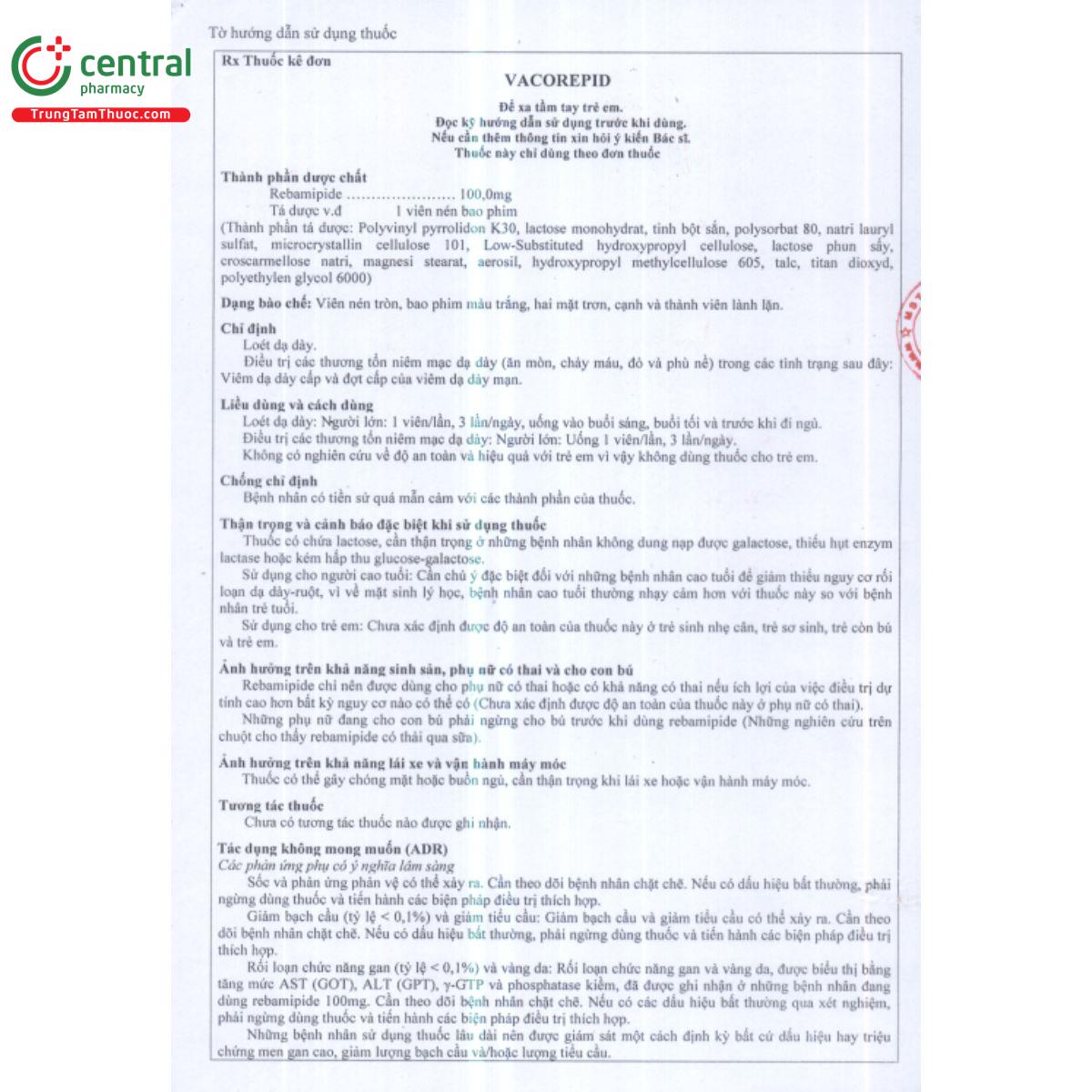 vacorepid 100mg 4 A0648