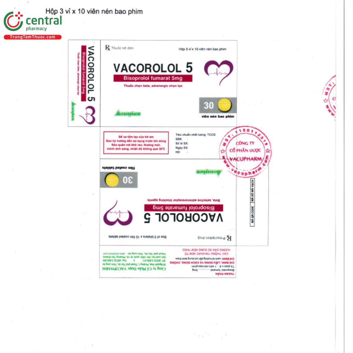 vacorolol 5mg 3 S7030