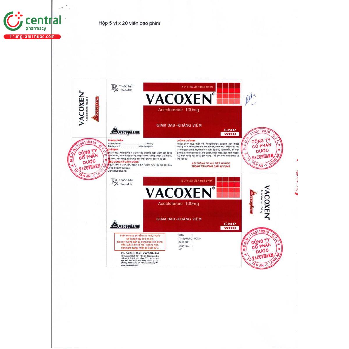 vacoxen 100mg 15 A0734 vacoxen 100mg 15 A0734