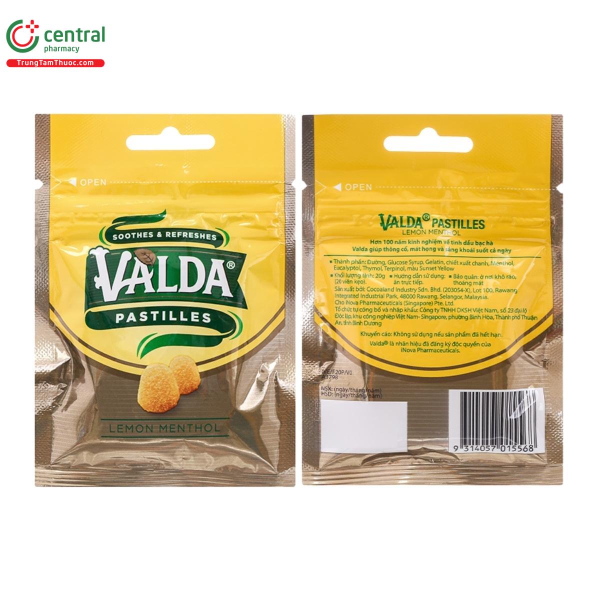 valda pastilles lemon menthol 4 K4243 valda pastilles lemon menthol 4 K4243