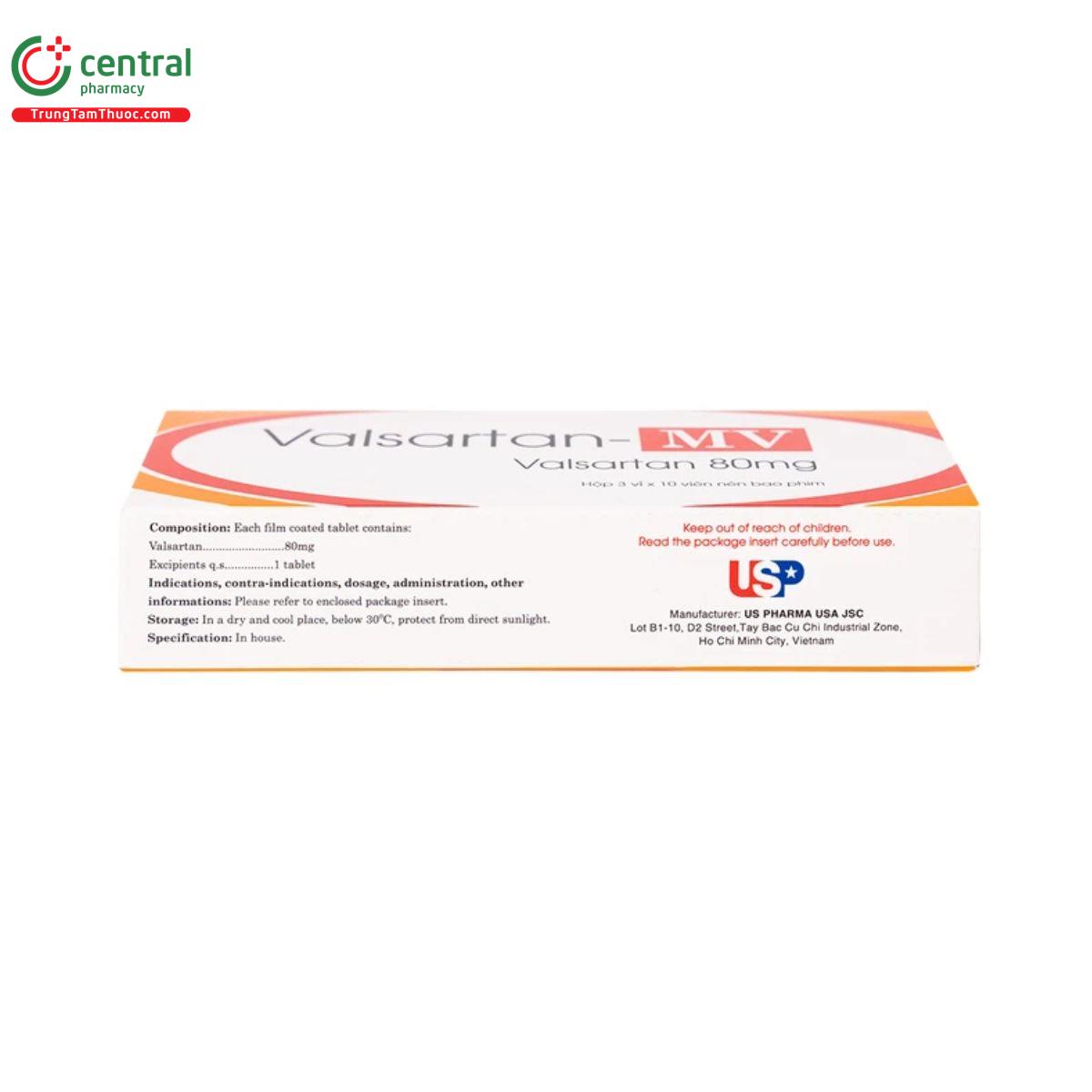 valsartan mv 80mg 5 A0234