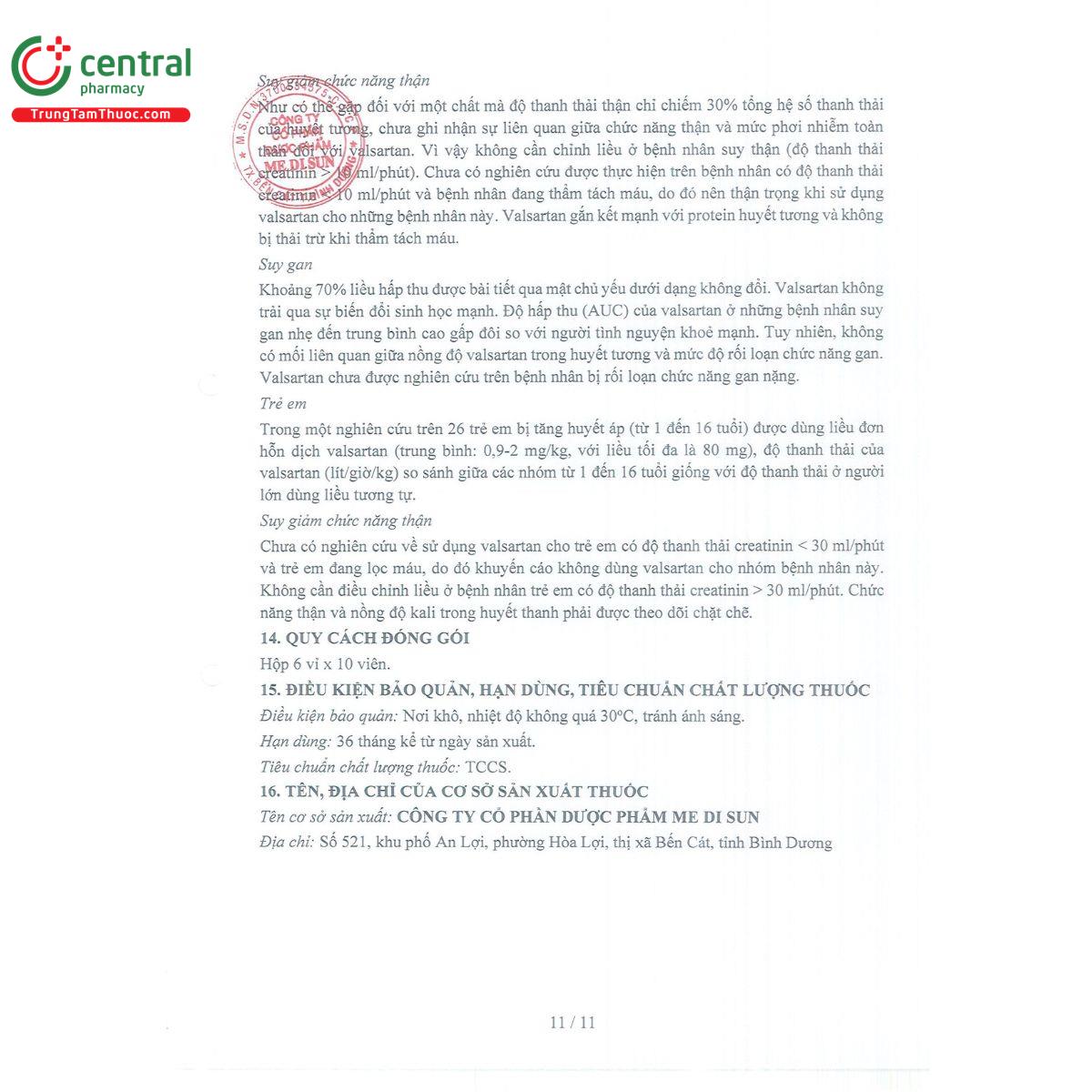 valsartan od mds 80mg 13 G2840