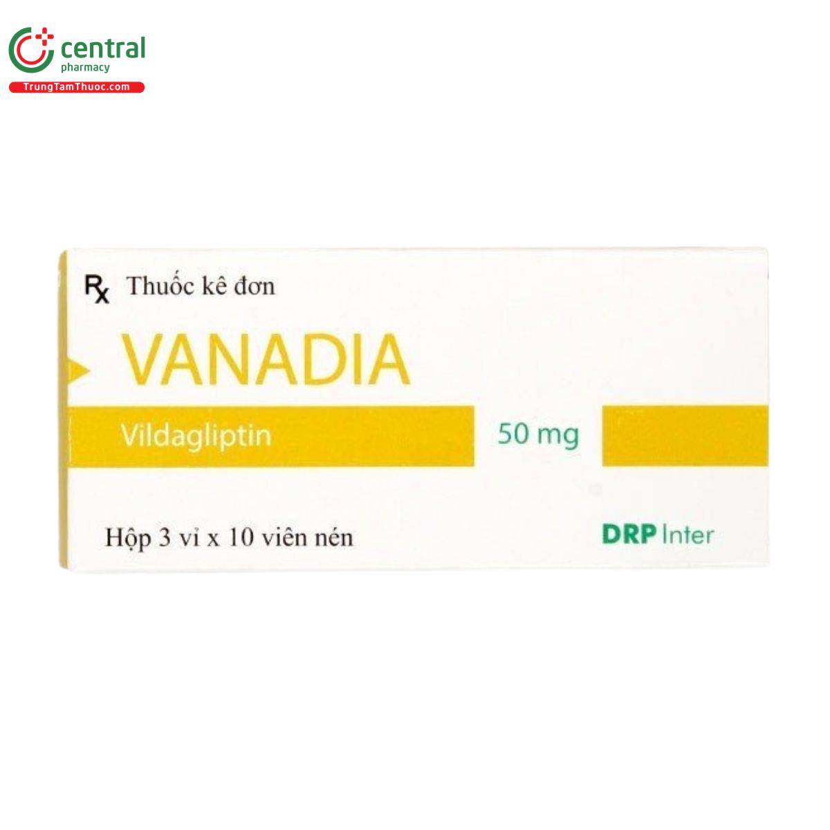 Thuốc Vanadia 50mg - Điều trị đái tháo đường type 2 ở trưởng thành