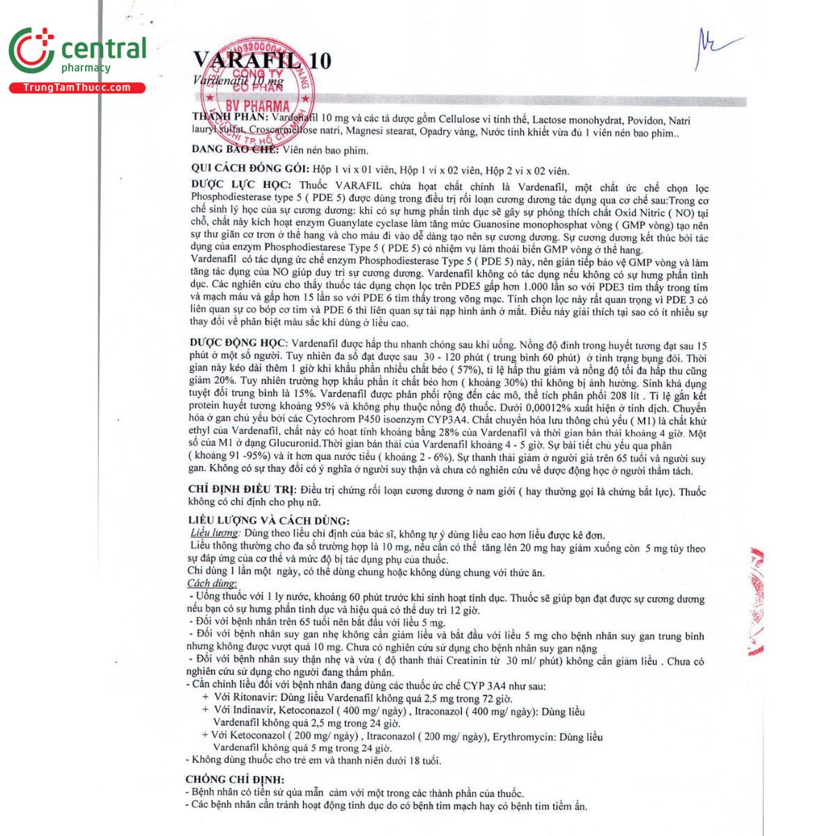 varafil 10 5 P6472 varafil 10 5 P6472
