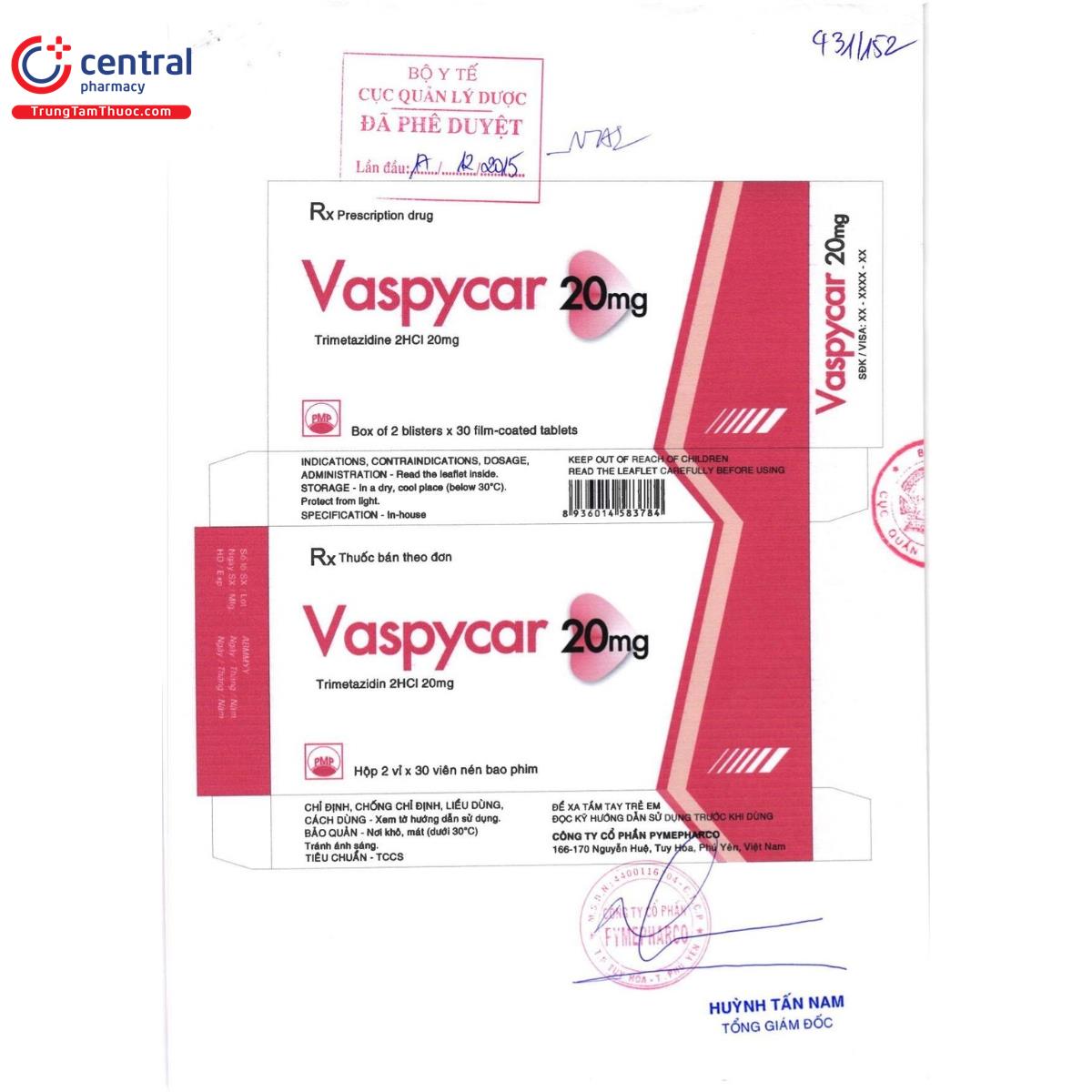 vaspycar 20mg 9 T7166