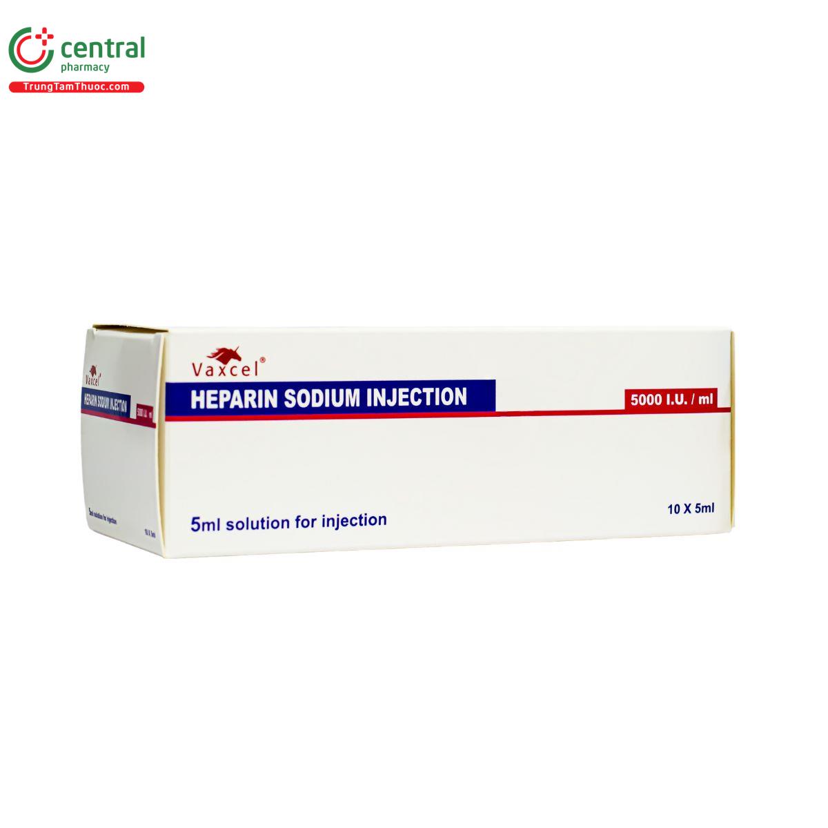 vaxcel heparin sodium injection 5000iu ml 3 F2323