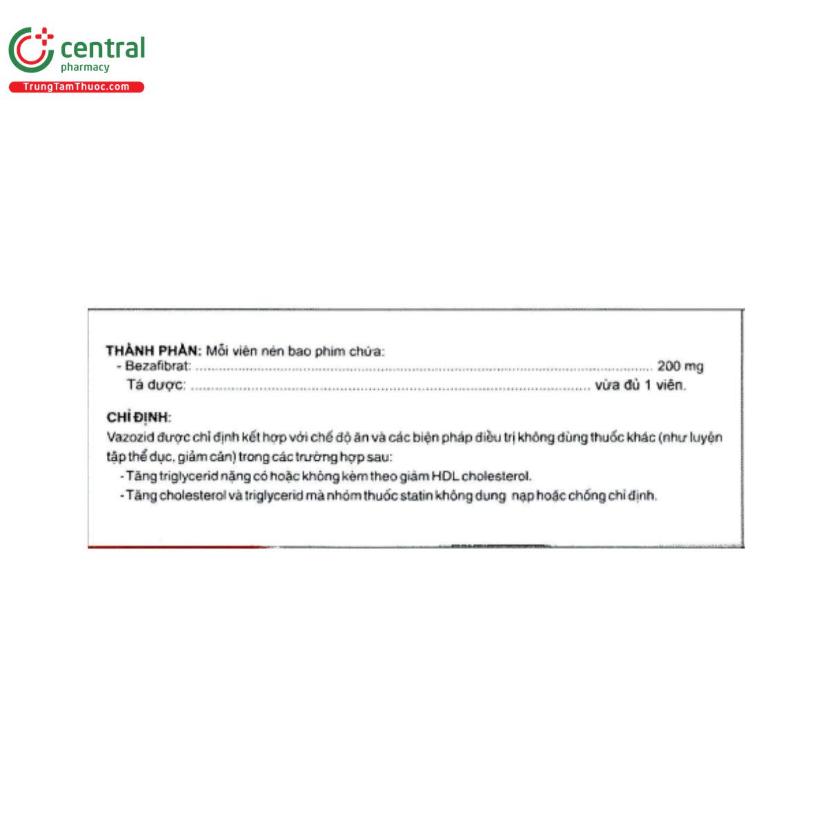 vazozid 200mg 3 D1050