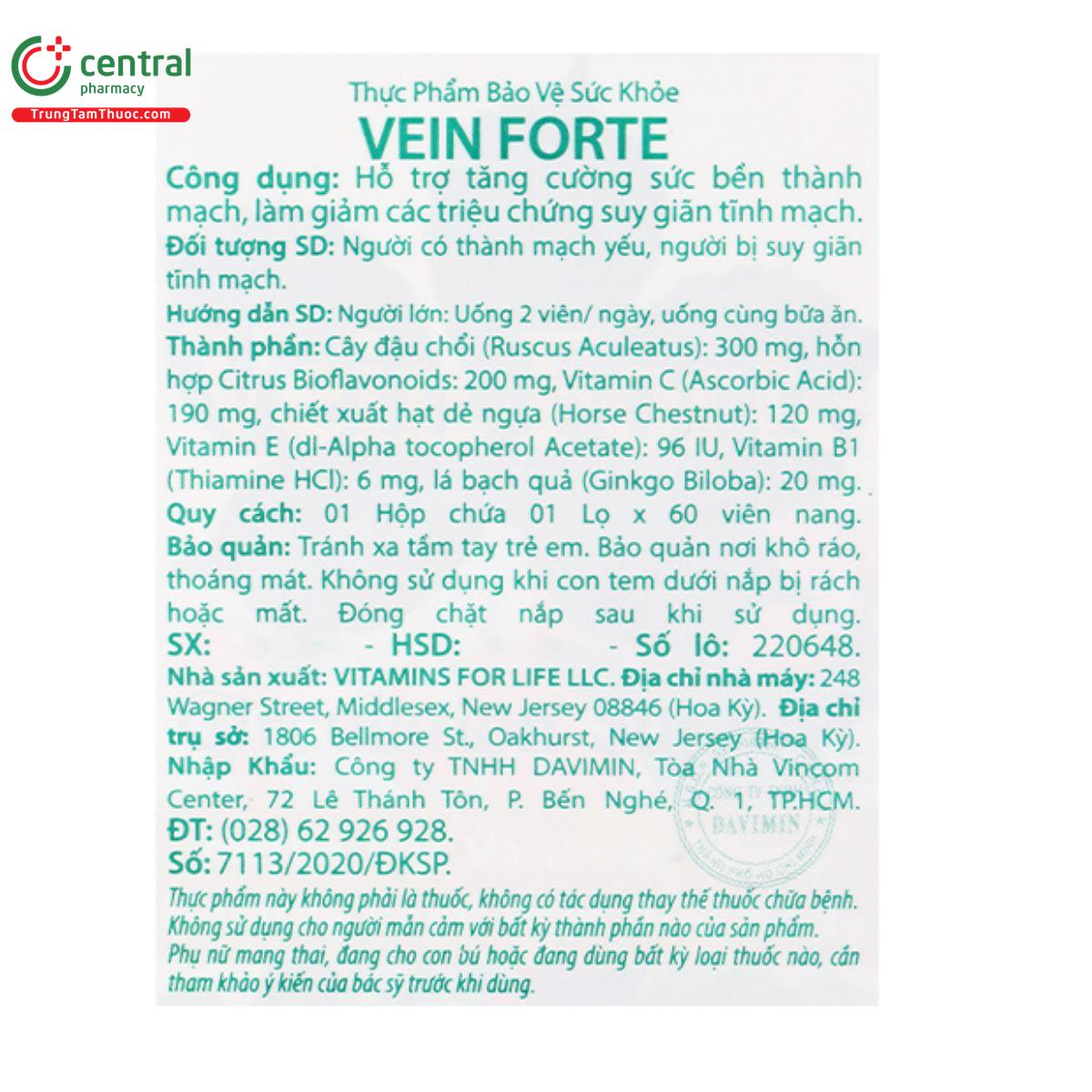 vein forte 5 F2522