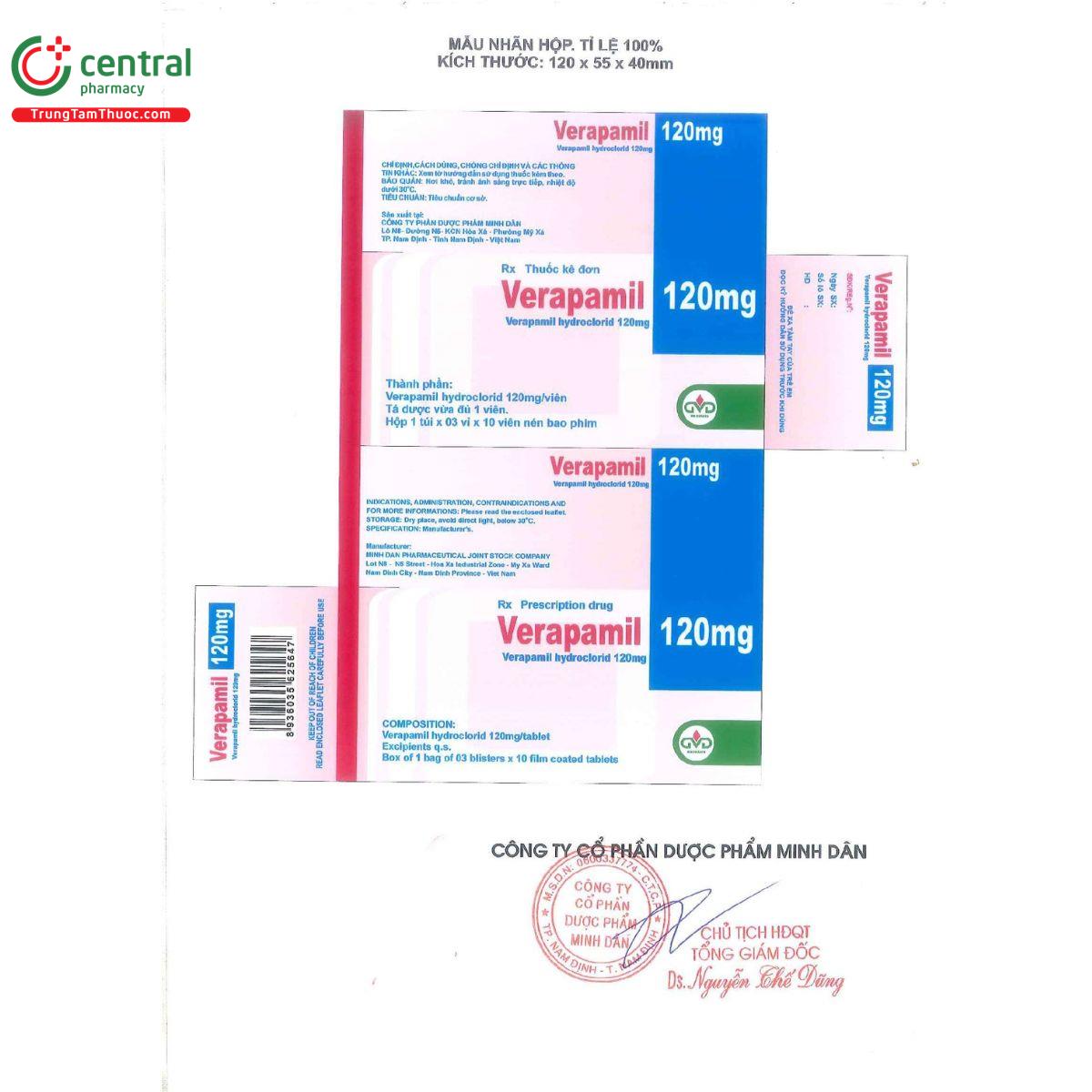 verapamil 120mg 3 K4562