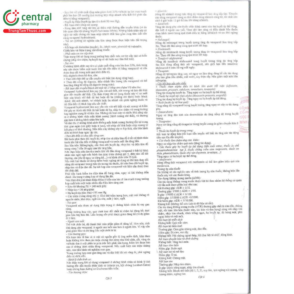 verapamil 120mg 6 Q6627