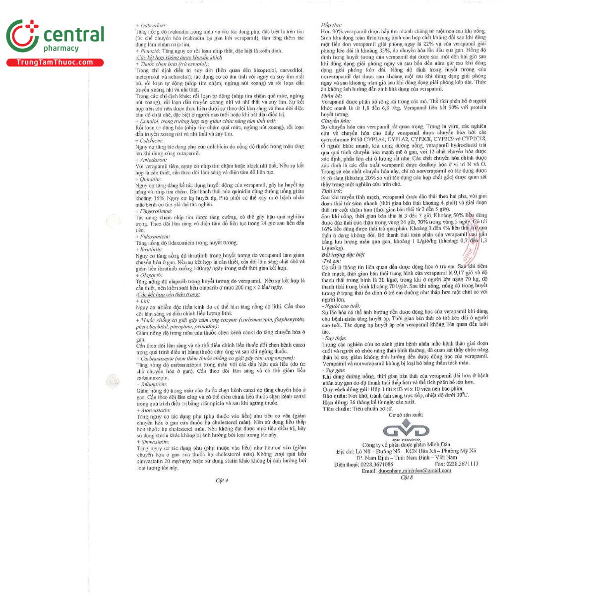 verapamil 120mg 8 U8277