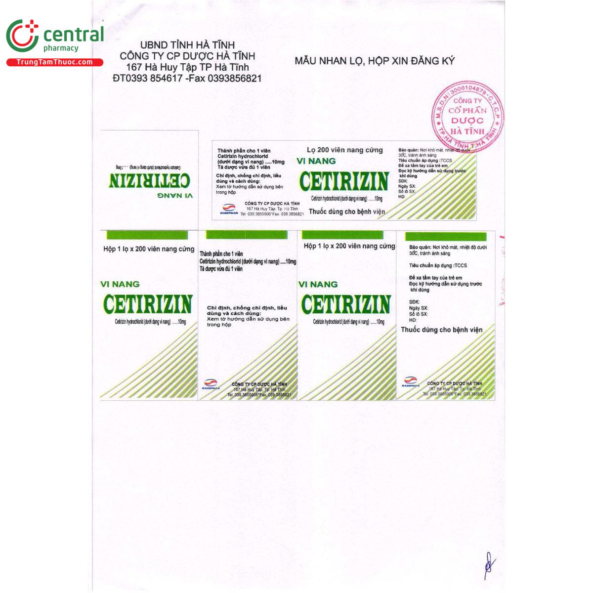 vi nang cetirizin 5 R7728 vi nang cetirizin 5 R7728