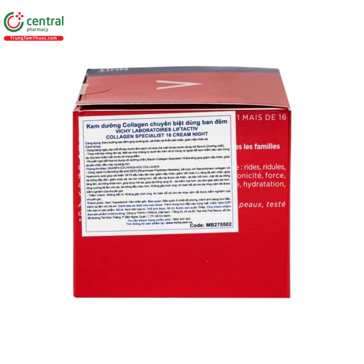 vichy laboratoires liftactiv collagen specialist 16 cream night 7 B0811
