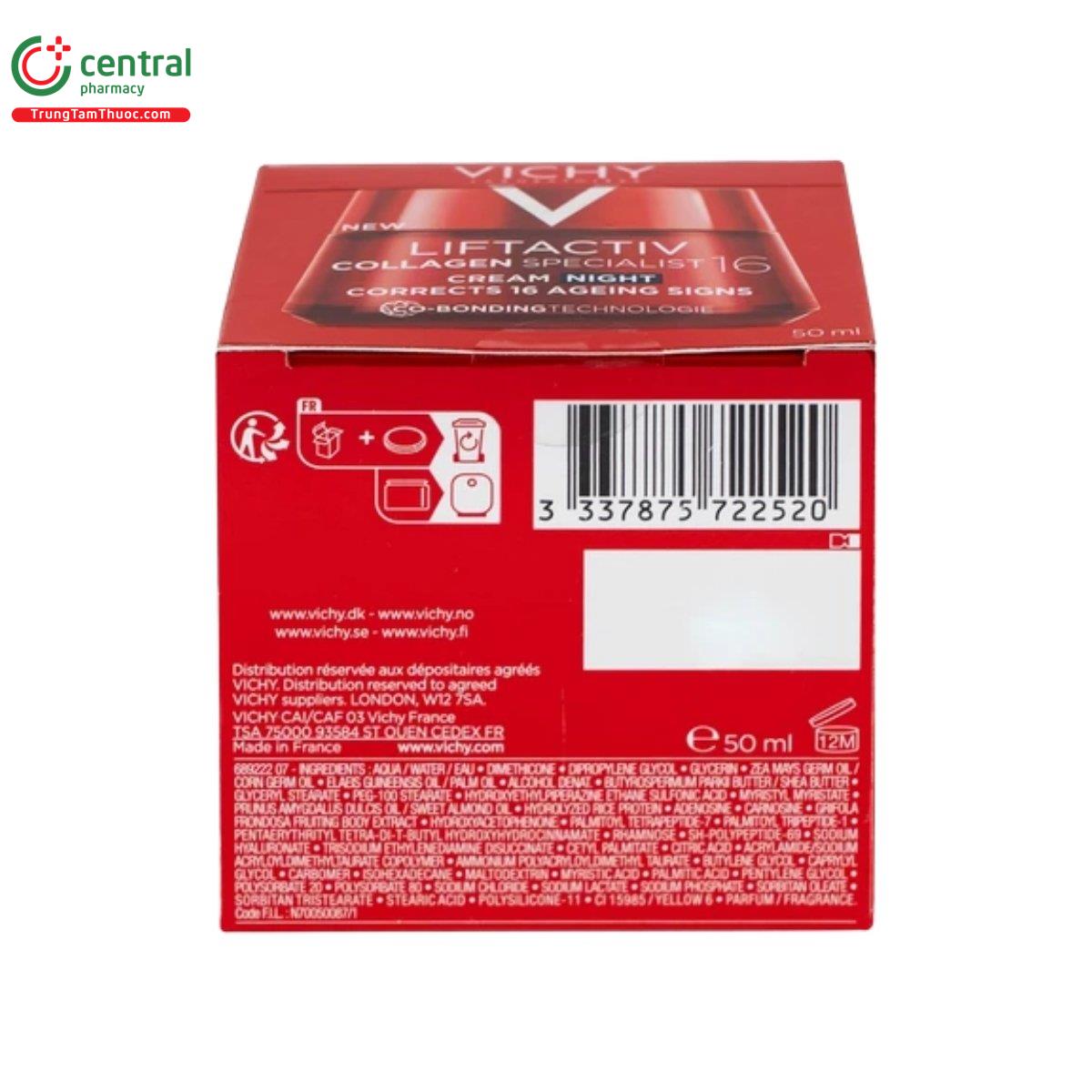 vichy laboratoires liftactiv collagen specialist 16 cream night 8 I3558
