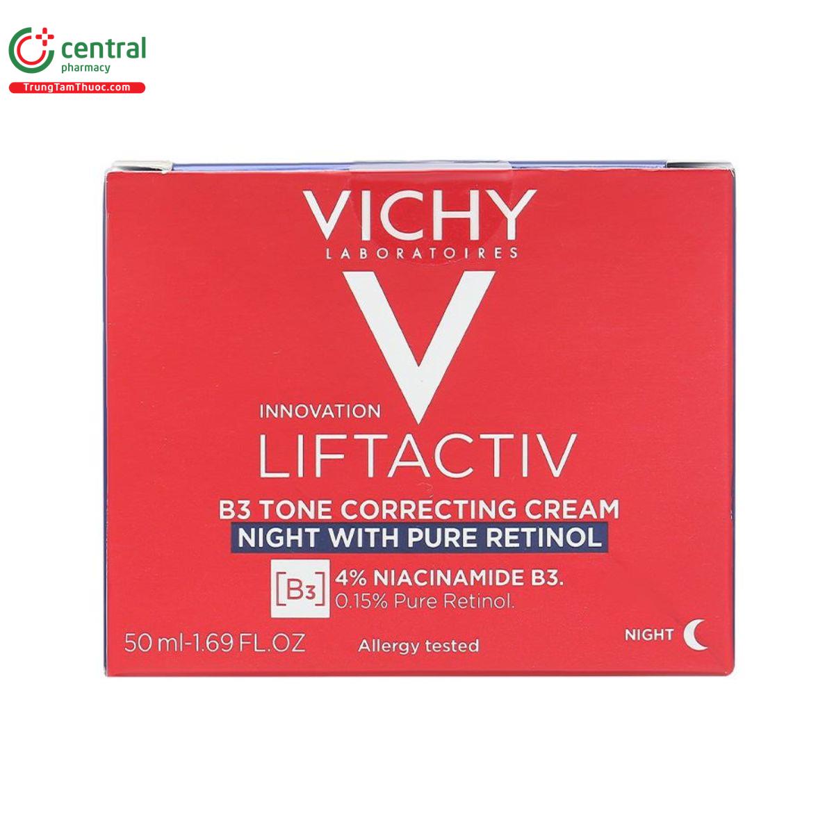 vichy liftactiv b3 tone correcting cream night with pure retinol 3 B0503