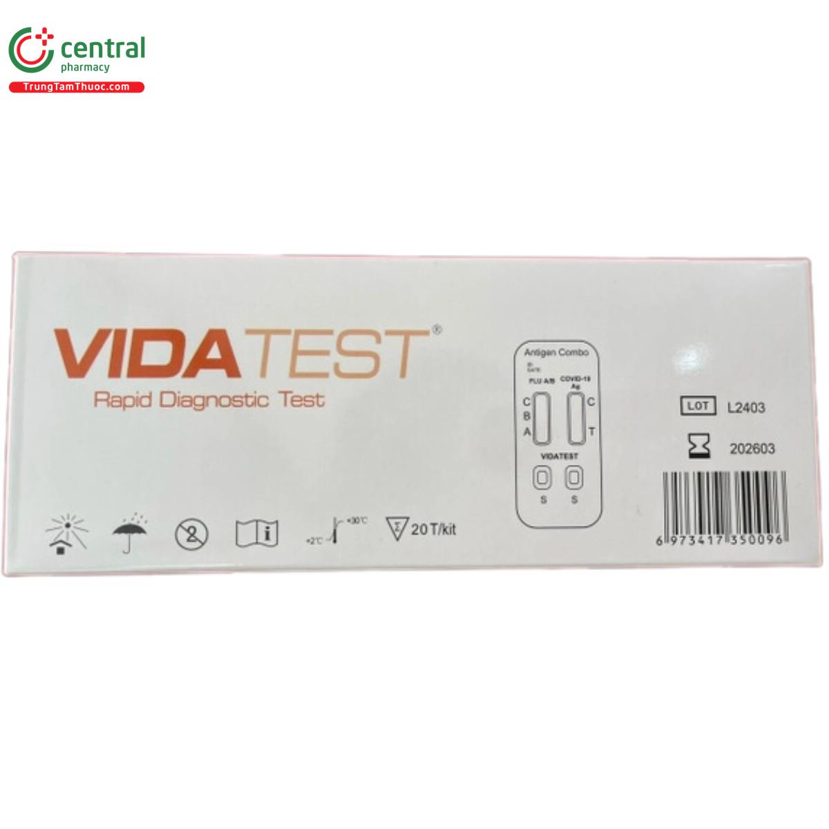 vida test rapid ncov flu ab ag test kit 2 D1484