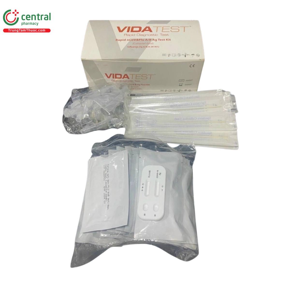 vida test rapid ncov flu ab ag test kit 4 P6583