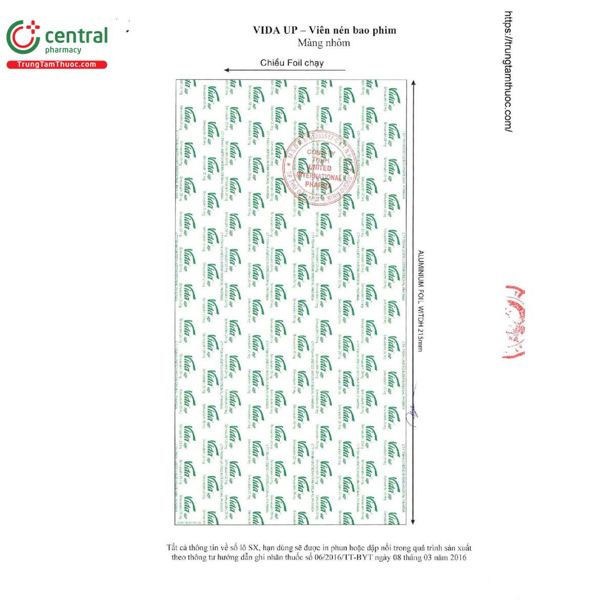 vida up 20mg 5 V8182