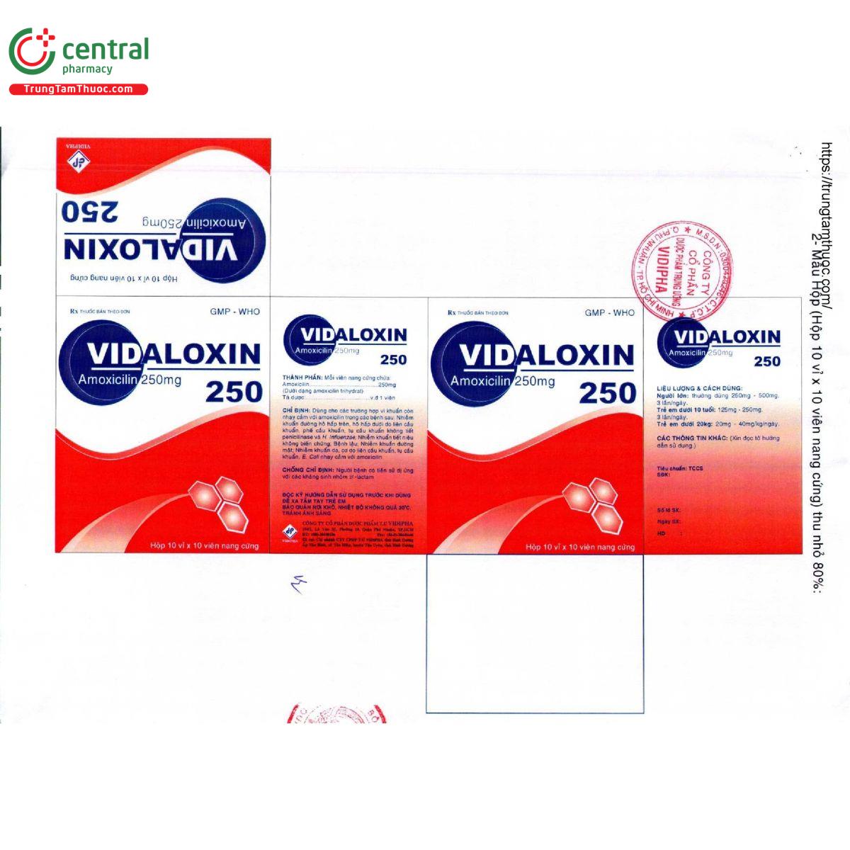 vidaloxin 250mg 6 M5271 vidaloxin 250mg 6 M5271