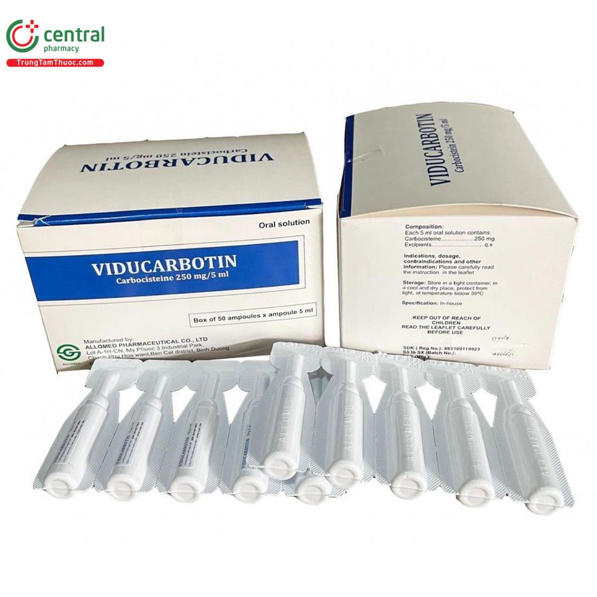 viducarbotin 250mg 5ml H2702