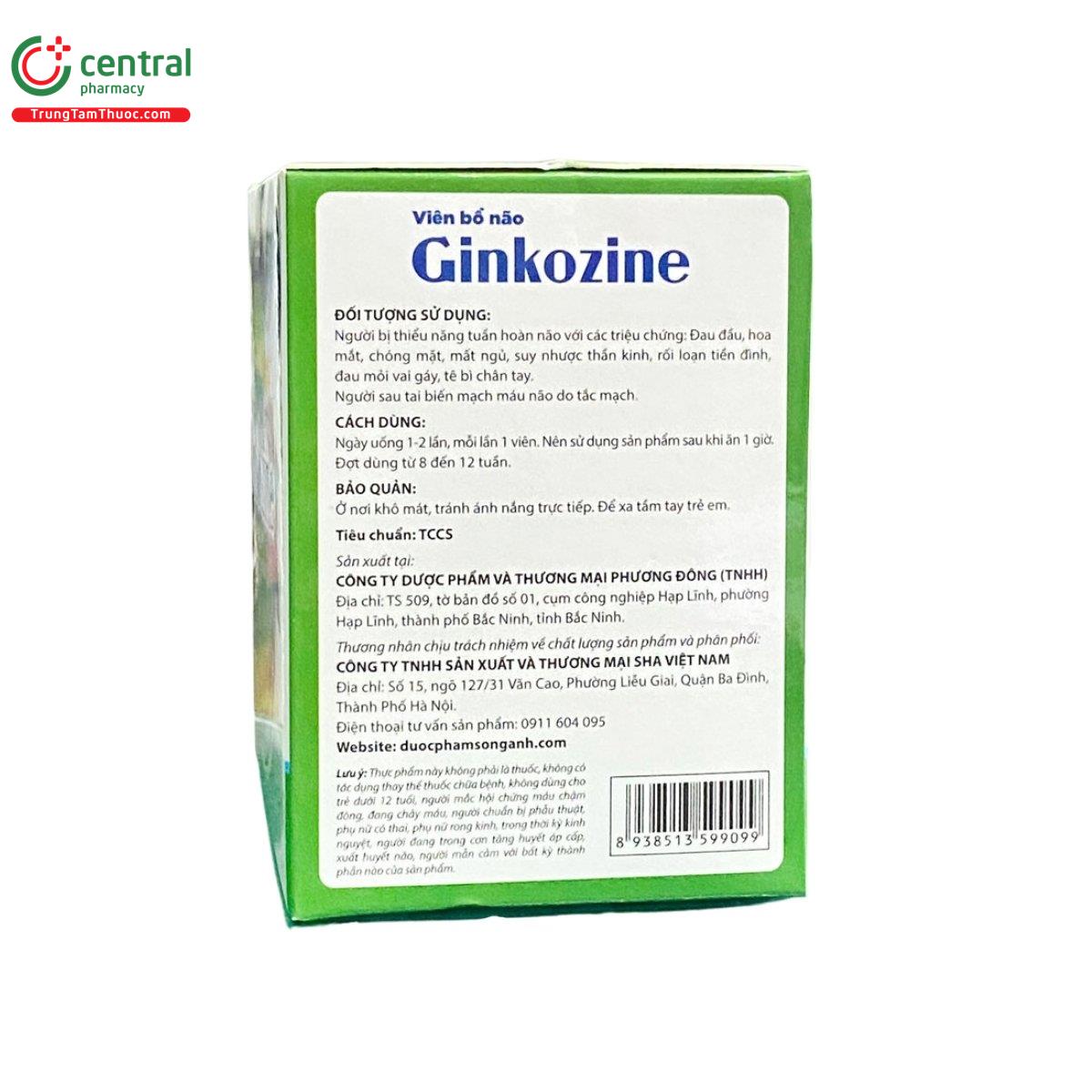 vien bo nao ginkozine 3 N5334 vien bo nao ginkozine 3 N5334