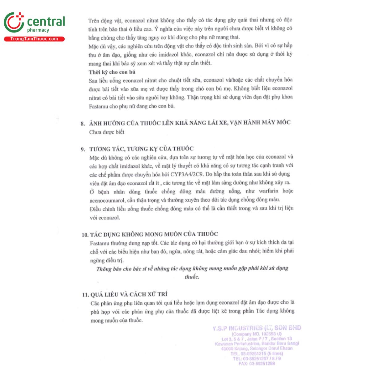 vien dan dat phu khoa fastamu 150mg 6 T7066