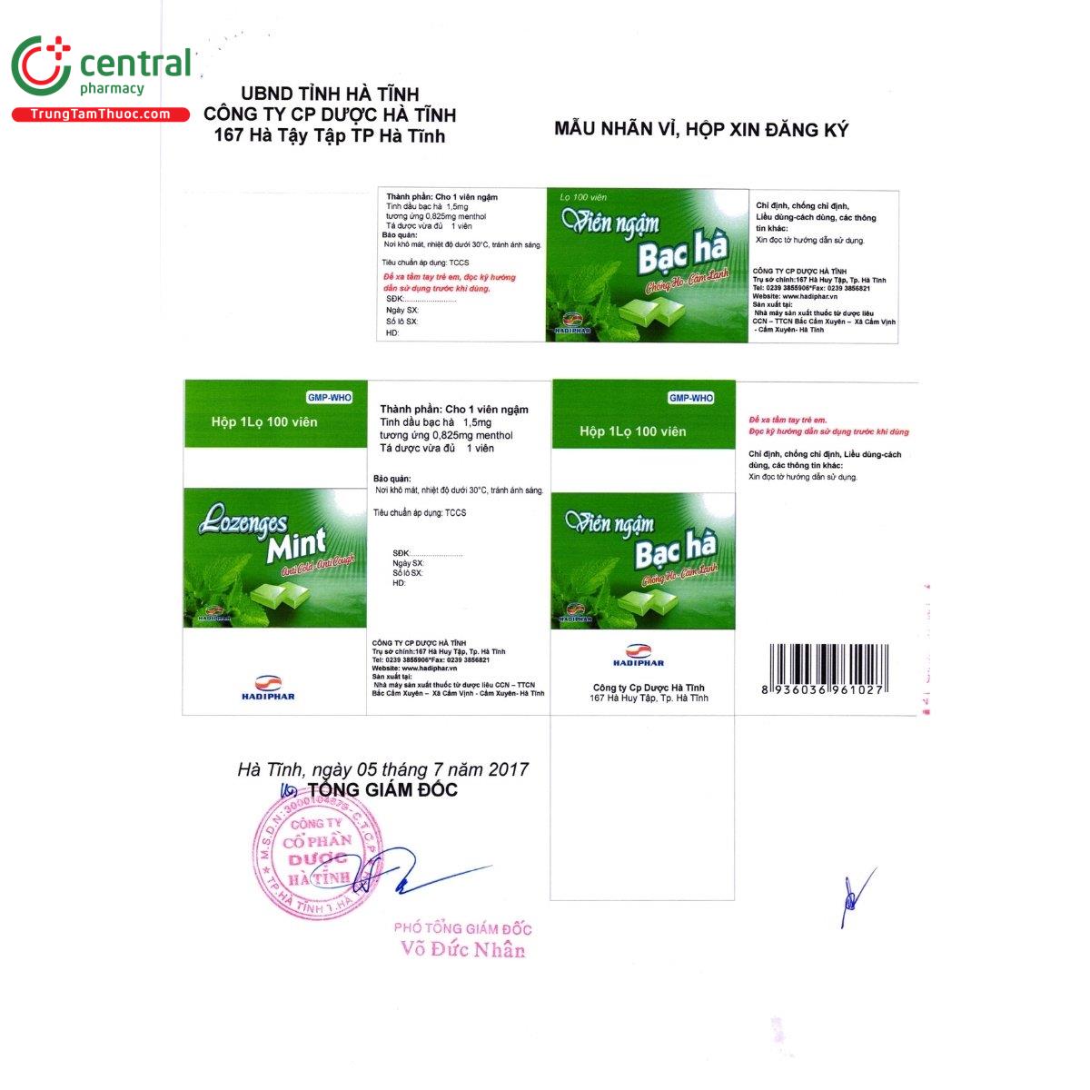 vien ngam bac ha hadiphar 10 T8756 vien ngam bac ha hadiphar 10 T8756