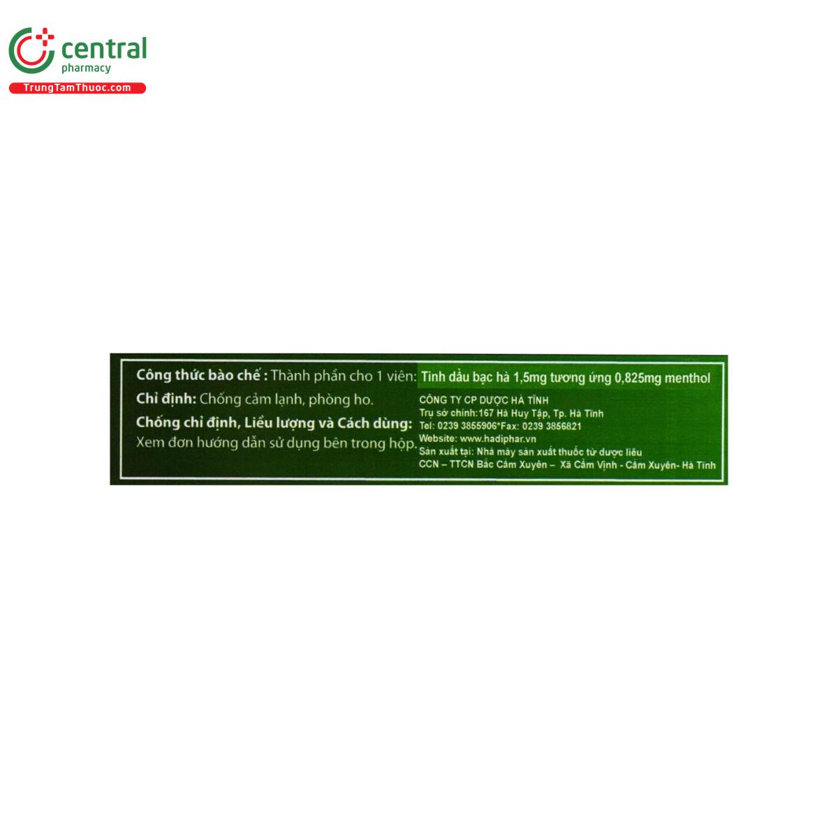 vien ngam bac ha hadiphar 4 T7650 vien ngam bac ha hadiphar 4 T7650