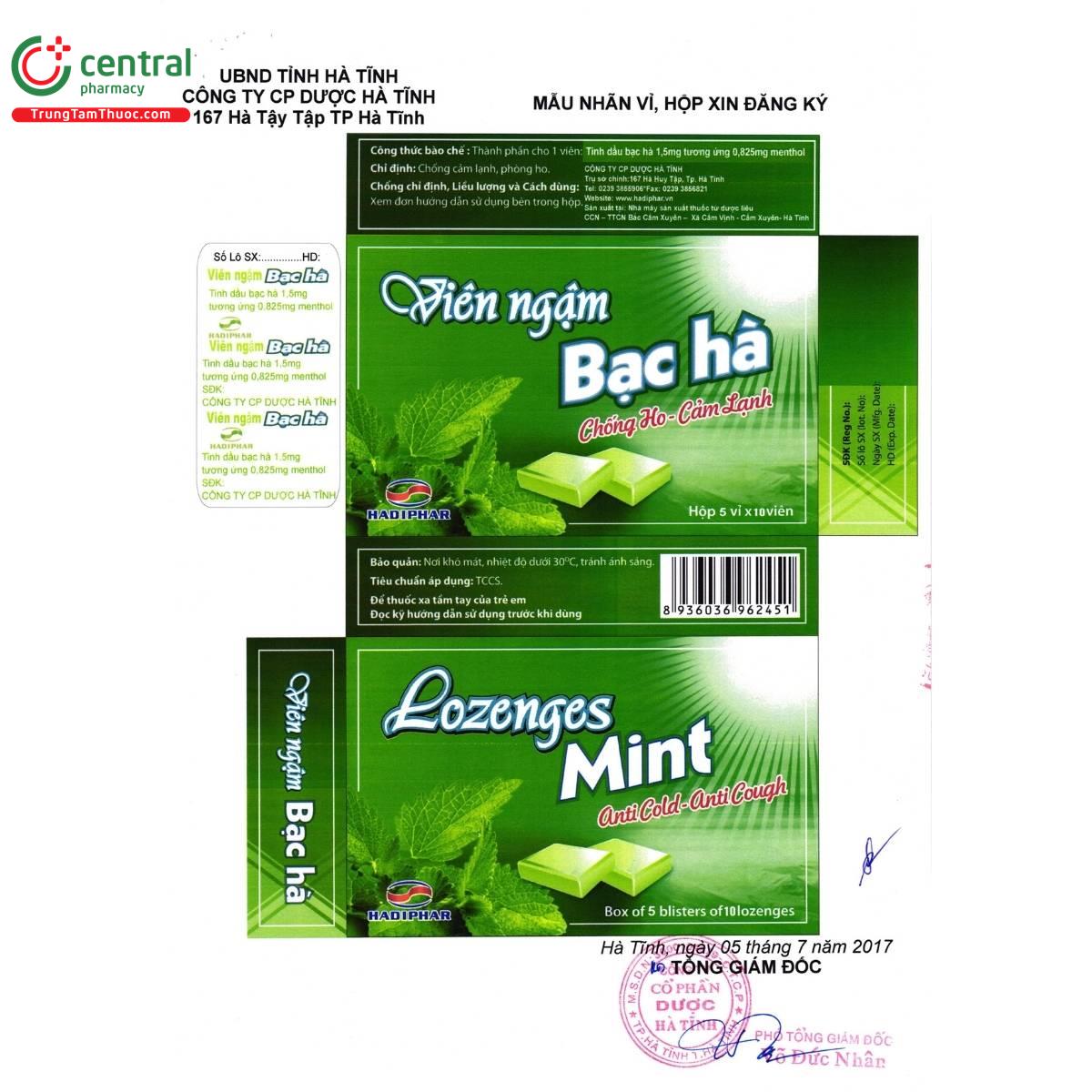 vien ngam bac ha hadiphar 8 C0317 vien ngam bac ha hadiphar 8 C0317