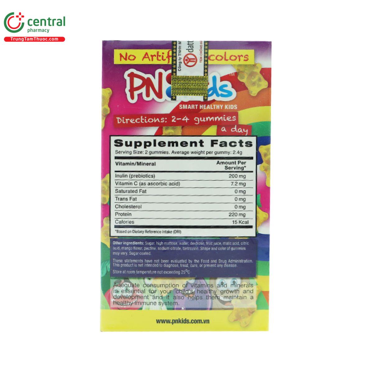 vien nhai pn kids prebiotics veggie 4 H3332