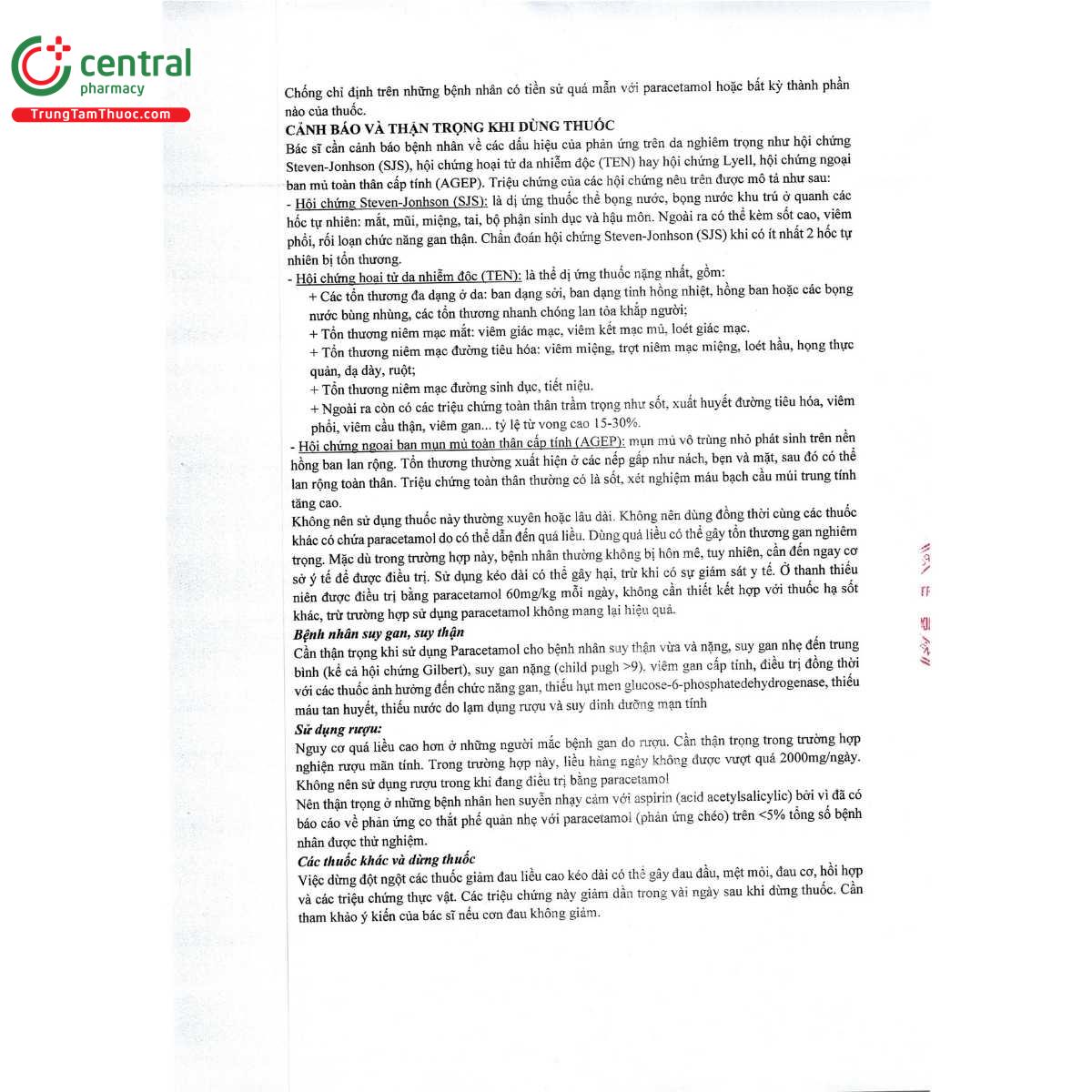 vien sui pafenol 500mg 7 M4118