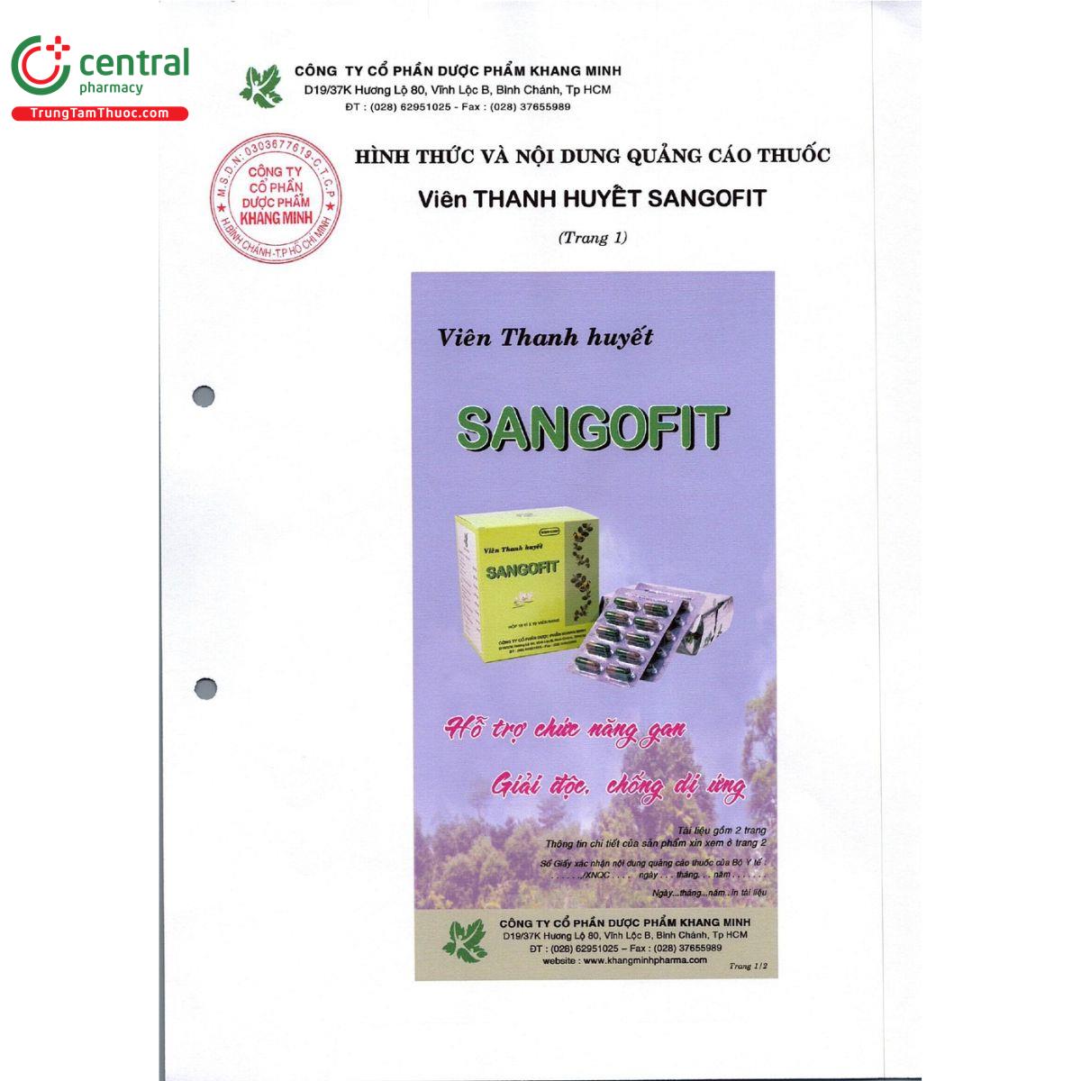 vien thanh huyet sangofit 4 K4147 vien thanh huyet sangofit 4 K4147