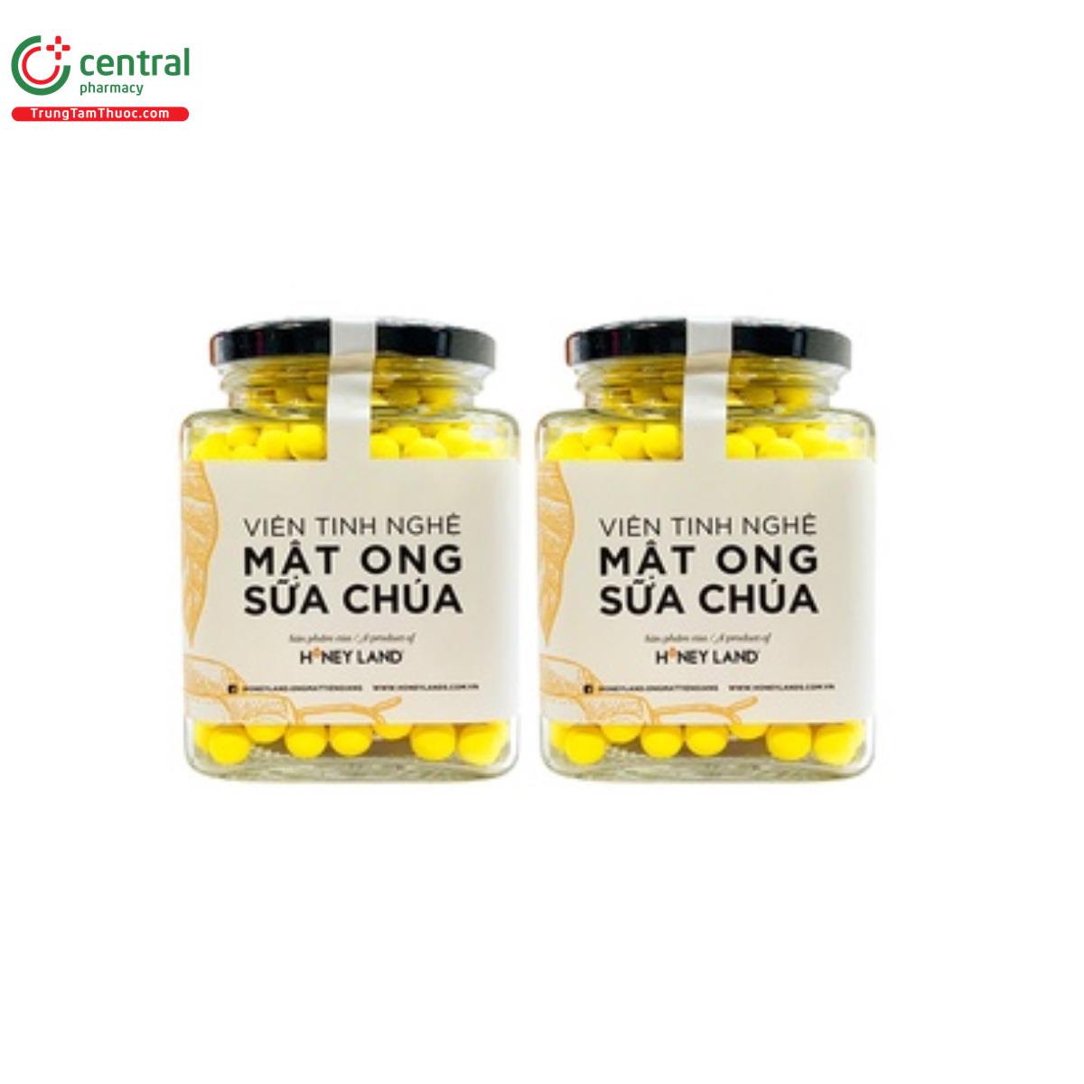 Viên tinh nghệ mật ong sữa chúa Honey Land 120g