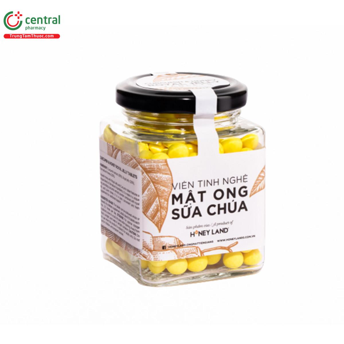 Viên tinh nghệ mật ong sữa chúa Honey Land 120g