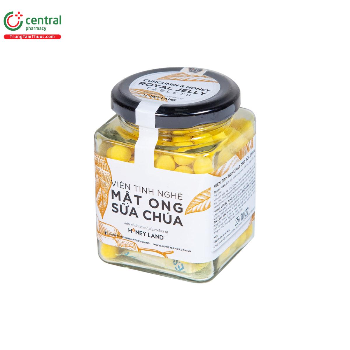 Viên tinh nghệ mật ong sữa chúa Honey Land 120g