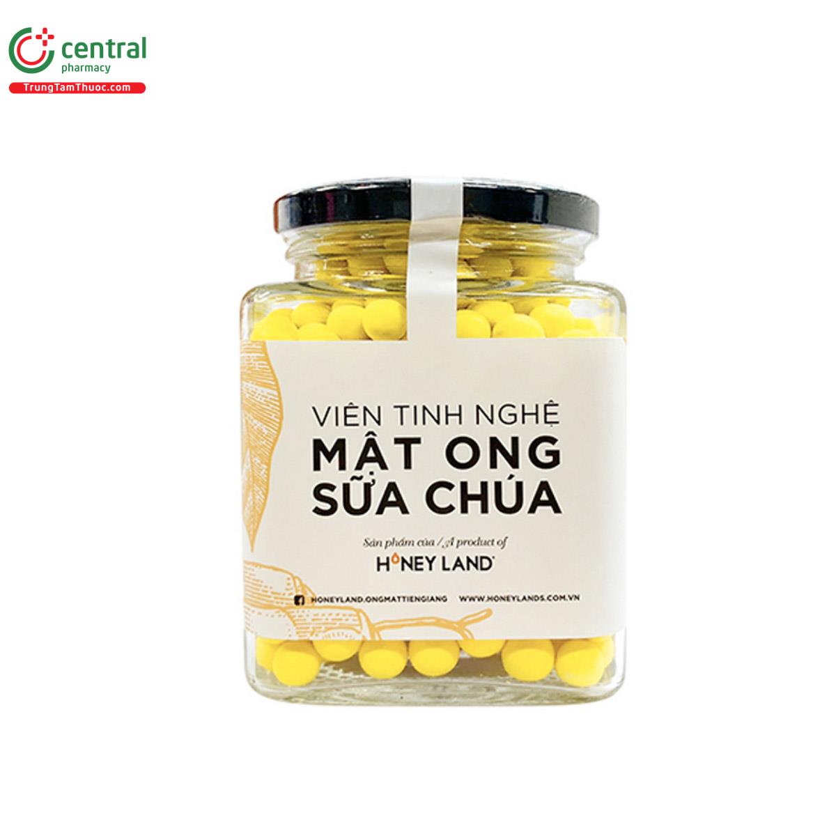 Viên tinh nghệ mật ong sữa chúa Honey Land 120g