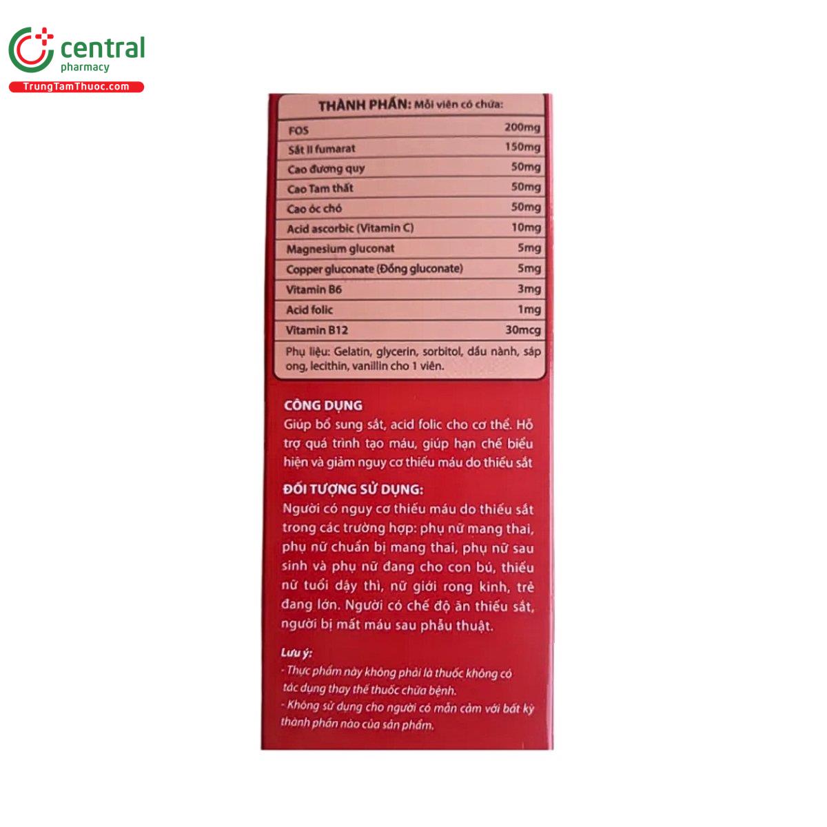 vien uong bo sung sat melfer 4 F2441