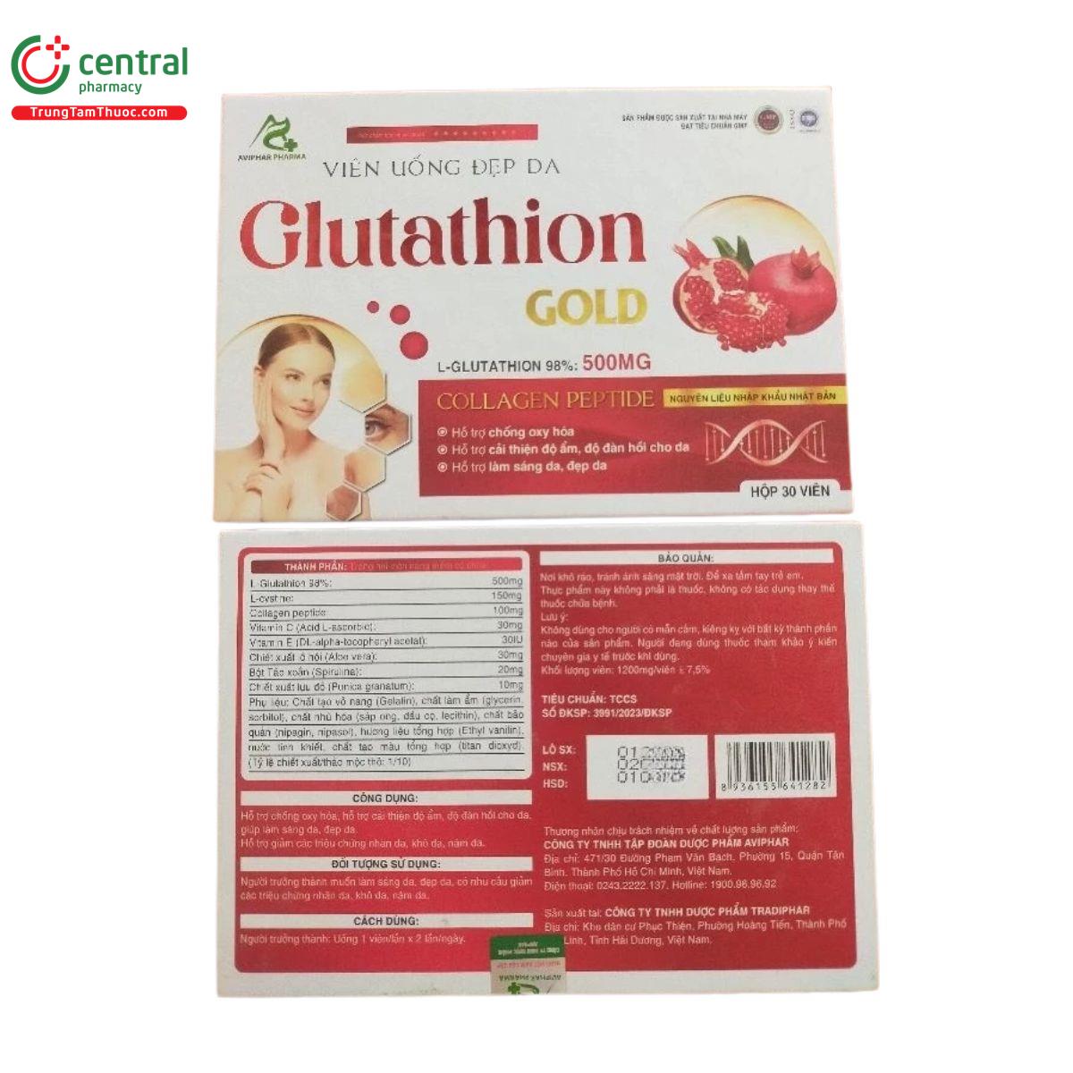 vien uong dep da glutathion gold 4 D1338 vien uong dep da glutathion gold 4 D1338