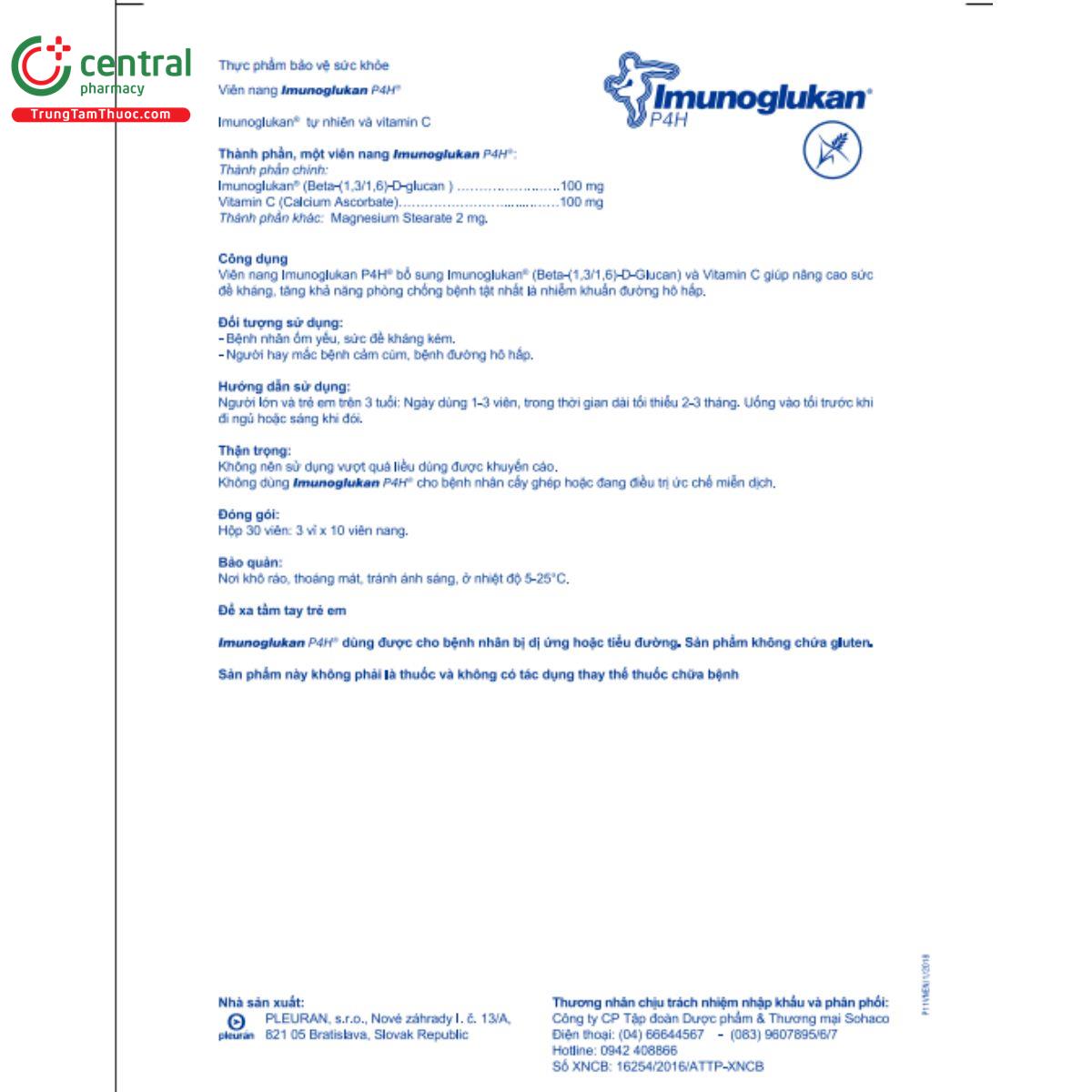 vien uong imunoglukan p4h 4 D1703