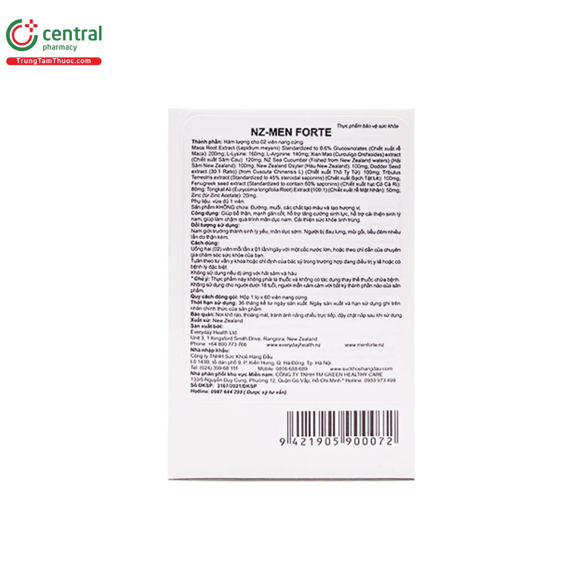 vien uong nz men forte 4 I3255