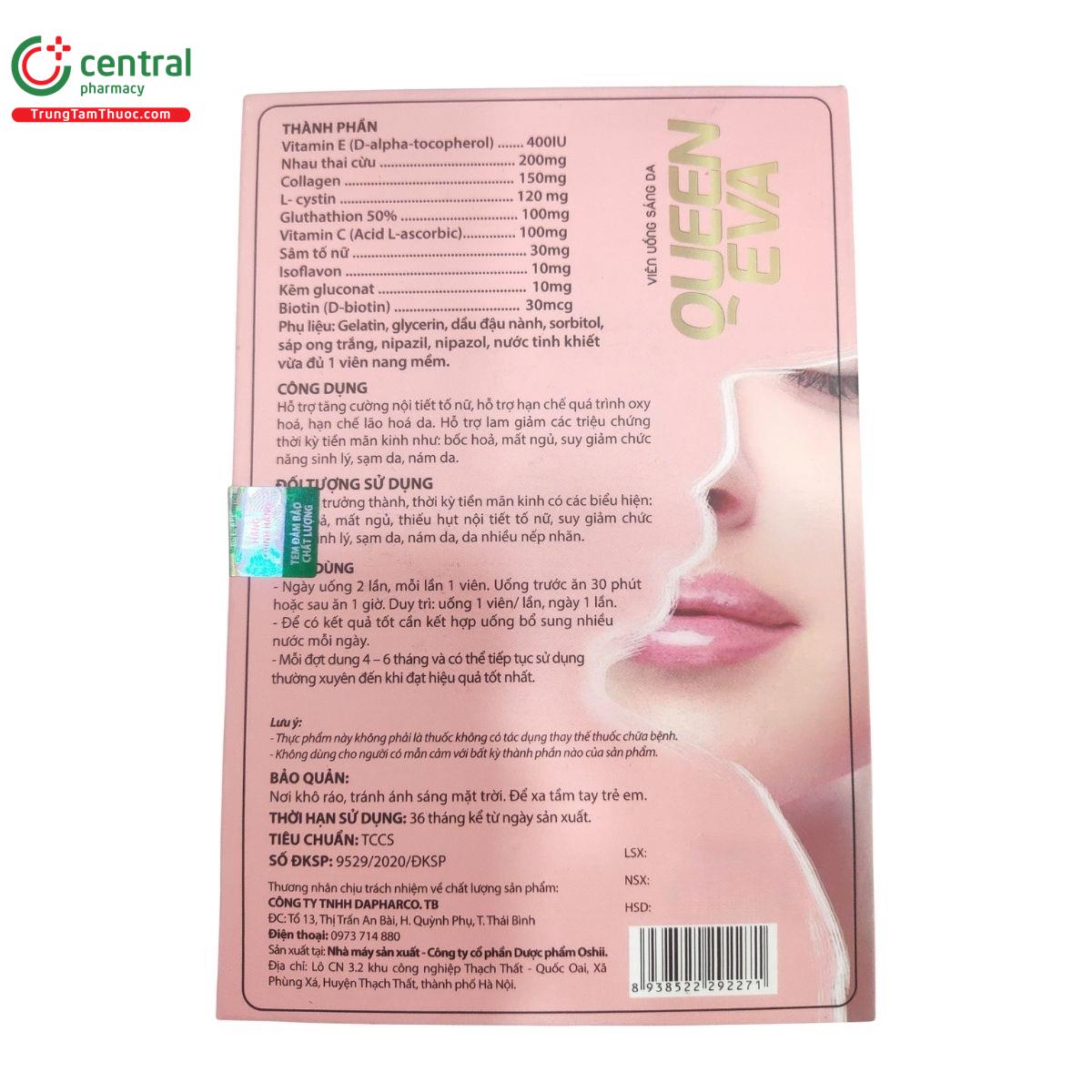 vien uong sang da queen eva 5 M5740 vien uong sang da queen eva 5 M5740