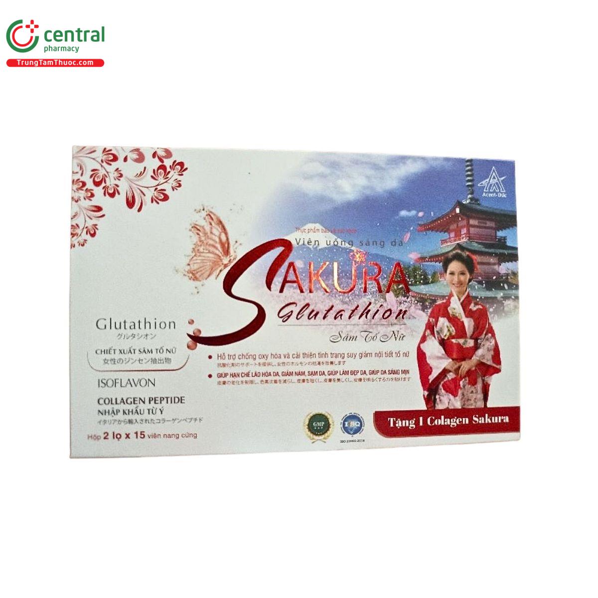vien uong sang da sakura glutathion sam to nu 2 G2206