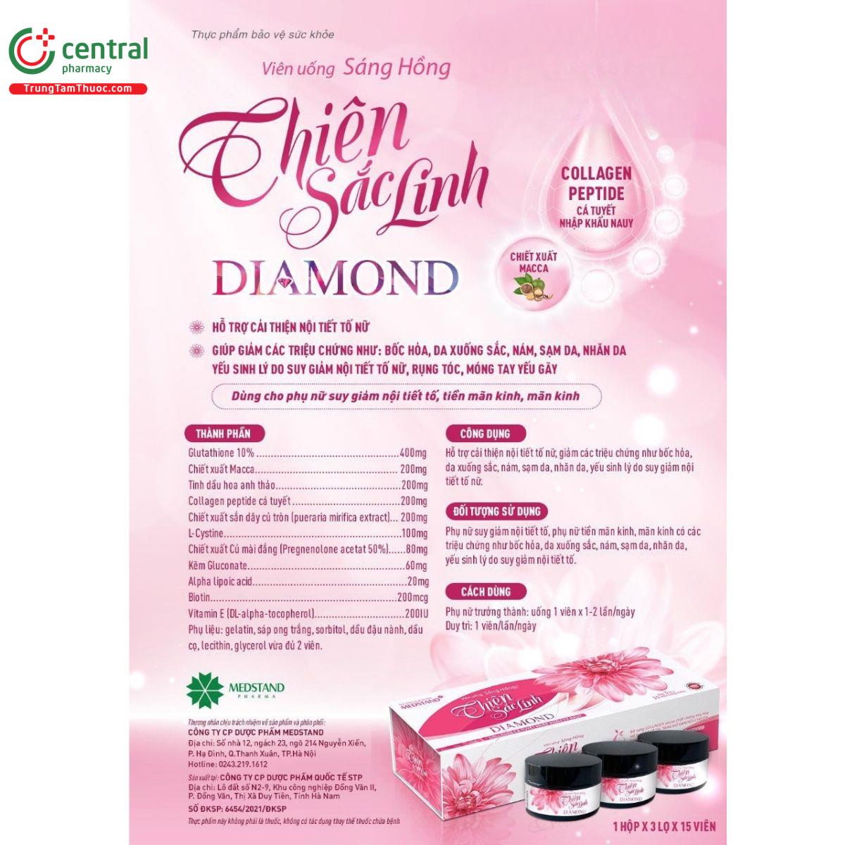 vien uong sang hong thien sac linh diamond 6 B0571